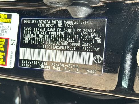 Used 2023 Toyota Camry LE FWD image 46