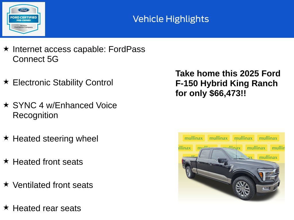 Used 2025 Ford F150 King Ranch w/ FX4 Off-Road Package AWD/4WD image 19