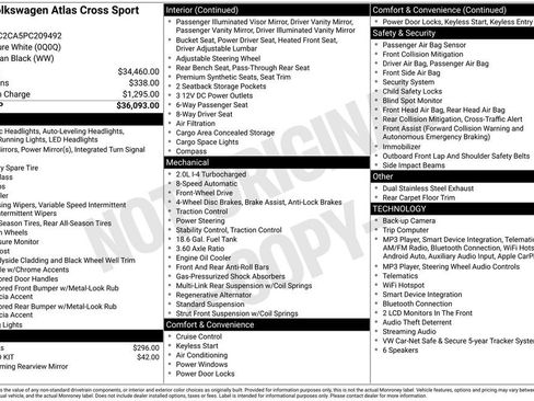 Used 2023 Volkswagen Atlas Cross Sport SE FWD image 48