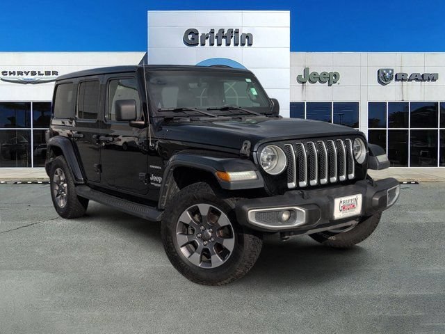 Used 2019 Jeep Wrangler Unlimited Sahara w/ Uconnect 4C Nav & Sound Group AWD/4WD image 1