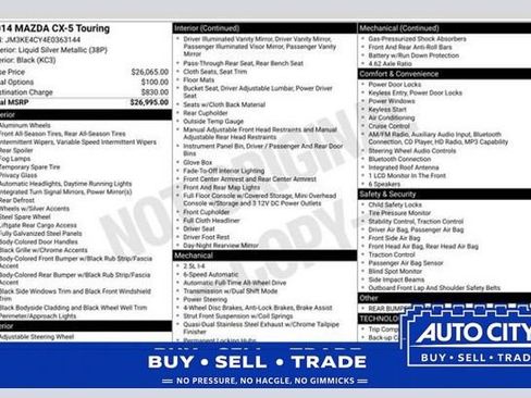 Used 2014 MAZDA CX-5 Touring AWD/4WD image 1