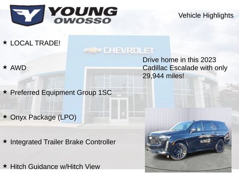 Used 2023 Cadillac Escalade Sport w/ LPO, ONYX Package image 8