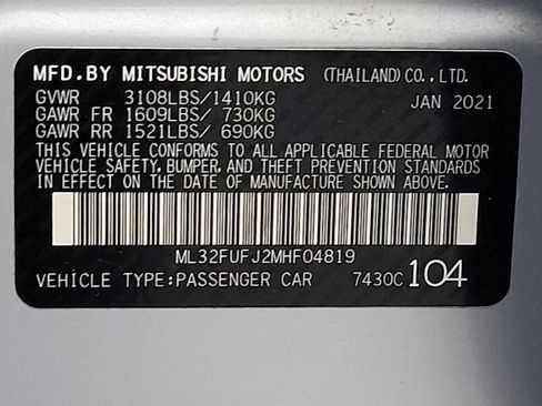Used 2021 Mitsubishi Mirage G4 FWD image 33