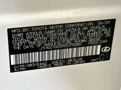 Used 2024 Lexus IS 350 F Sport w/ Memory Package RWD image 12