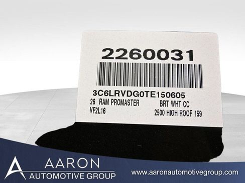 New 2026 RAM ProMaster 2500 w/ Safety Group image 1