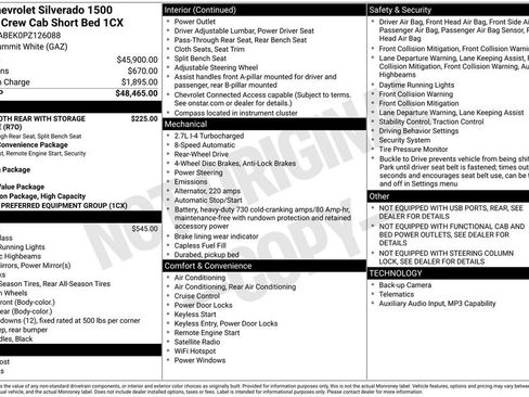 Used 2023 Chevrolet Silverado 1500 Custom RWD image 2