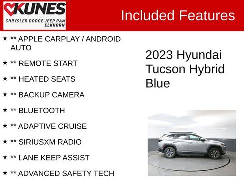 Used 2023 Hyundai Tucson Blue image 2