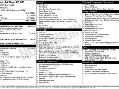 Used 2023 Chevrolet Blazer RS w/ Driver Confidence II Package image 7