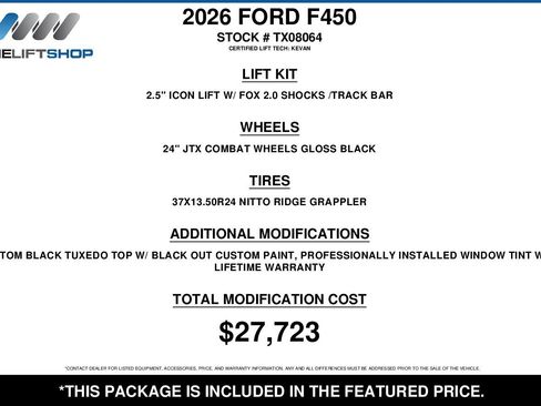 Used 2026 Ford F450 Platinum w/ Platinum Plus Package image 2