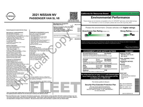 Used 2021 Nissan NV 3500 SL RWD image 2