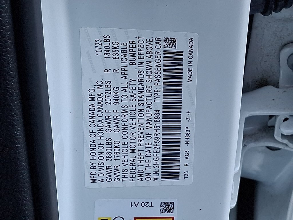 Certified 2024 Honda Civic Sport image 30