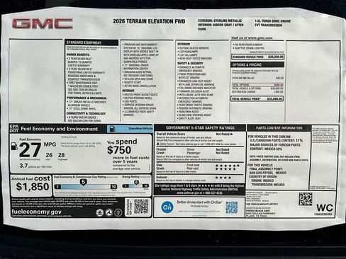New 2026 GMC Terrain Elevation image 21
