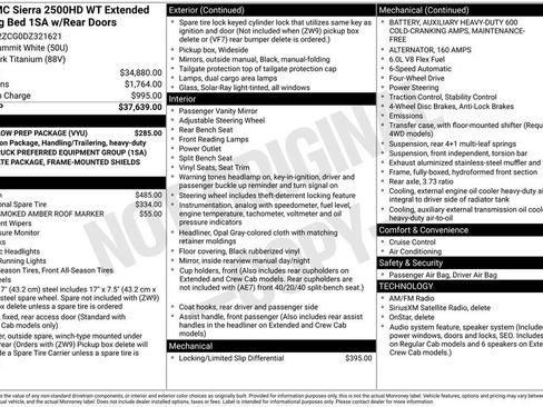 Used 2013 GMC Sierra 2500 W/T w/ Snow Plow Prep Package AWD/4WD image 4