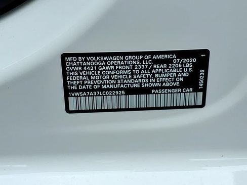 Used 2020 Volkswagen Passat 2.0T SE FWD image 28