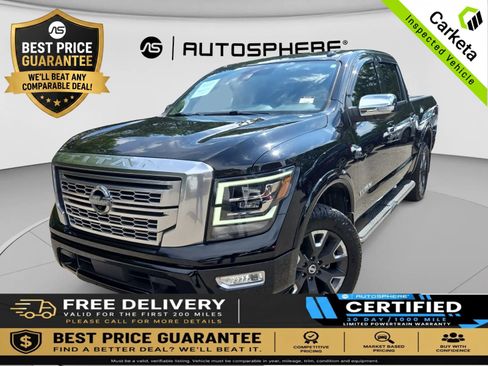 Used 2021 Nissan Titan Platinum Reserve w/ Off Road Protection Package AWD/4WD image 1