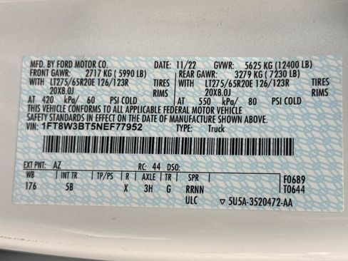 Used 2022 Ford F350 Lariat w/ Black Appearance Package image 37