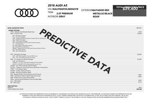 Used 2018 Audi A5 2.0T Premium Plus w/ Premium Plus AWD/4WD image 86
