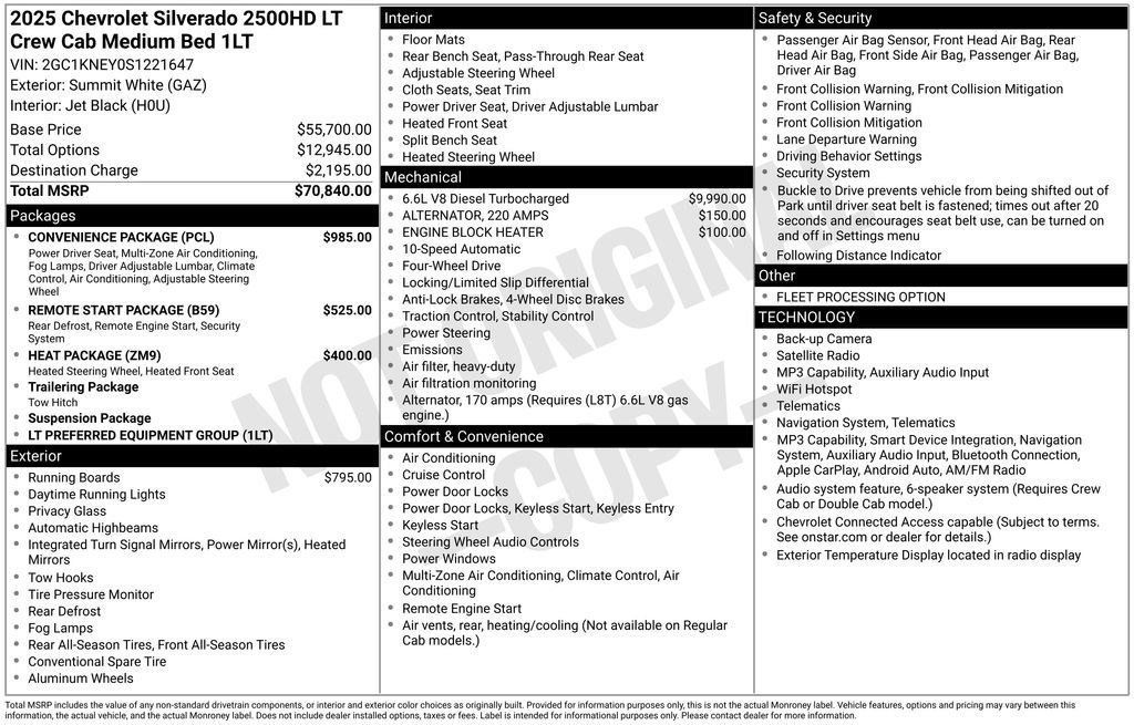 Used 2025 Chevrolet Silverado 2500 LT w/ Convenience Package AWD/4WD image 35