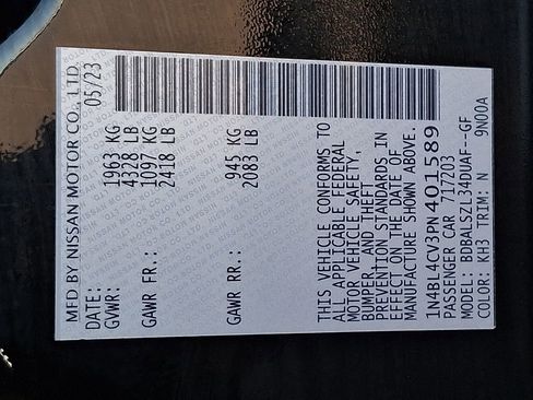 Certified 2023 Nissan Altima 2.5 SR w/ SR Premium Package image 27