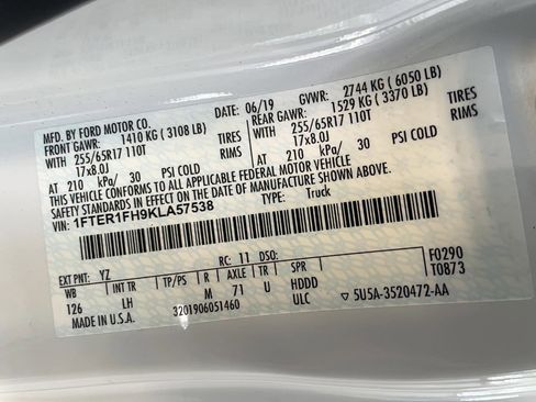 Used 2019 Ford Ranger XLT w/ Equipment Group 301A Mid image 22