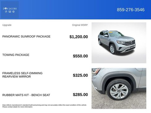 Used 2021 Volkswagen Atlas SE w/ Panoramic Sunroof Package AWD/4WD image 5