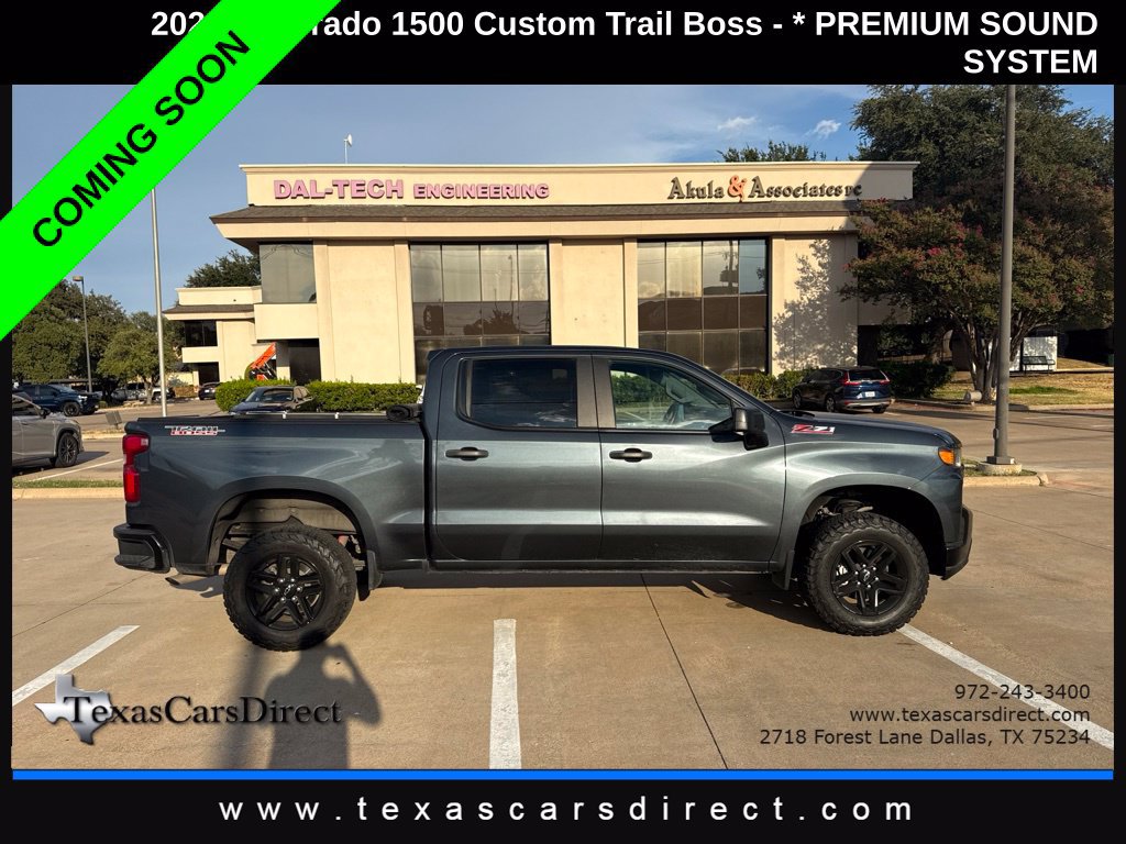 Used 2021 Chevrolet Silverado 1500 Custom Trail Boss w/ LPO, Dark Essentials Package AWD/4WD image 5