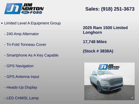 Used 2025 RAM 1500 Limited AWD/4WD image 14