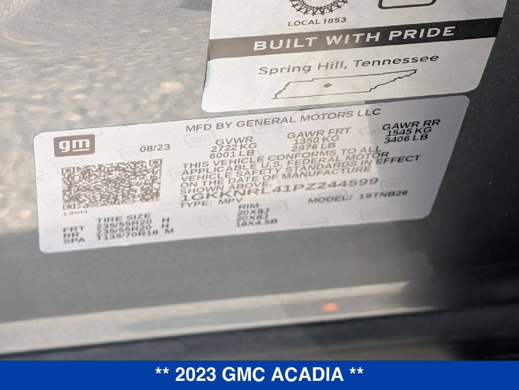 Used 2023 GMC Acadia SLE w/ Driver Convenience Package AWD/4WD image 39
