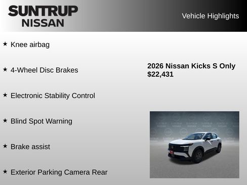 Used 2026 Nissan Kicks S FWD image 30