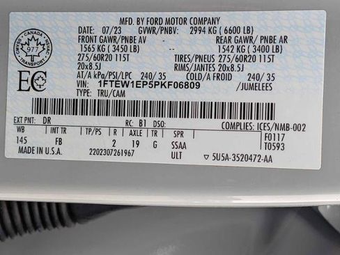 Certified 2023 Ford F150 XLT w/ Equipment Group 302A High image 36