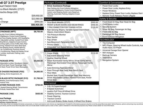 Used 2019 Audi Q7 3.0T Prestige w/ Prestige Package AWD/4WD image 12