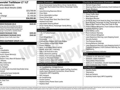 Used 2021 Chevrolet TrailBlazer LT w/ Convenience Package FWD image 2