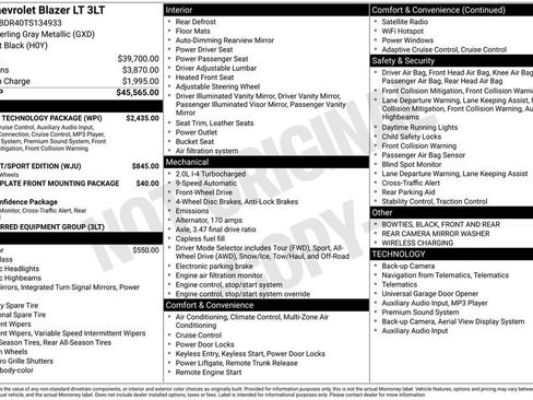 New 2026 Chevrolet Blazer LT w/ Sound & Technology Package FWD image 23