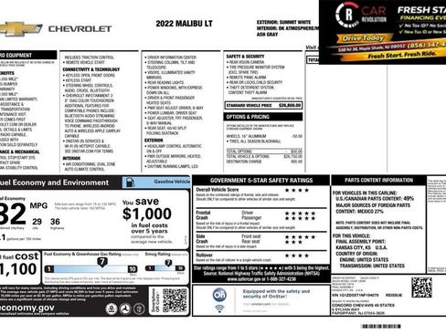 Used 2022 Chevrolet Malibu LT FWD image 9