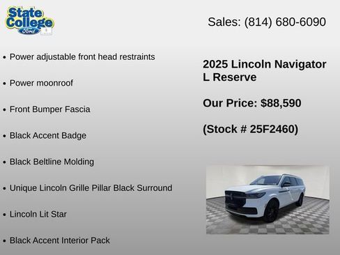 Used 2025 Lincoln Navigator L Reserve w/ Jet Appearance Package AWD/4WD image 18