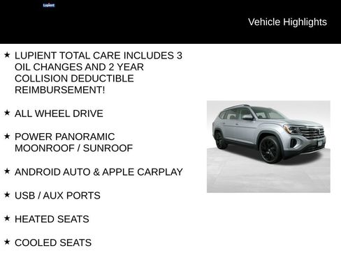 Used 2024 Volkswagen Atlas SE w/ Panoramic Sunroof Package AWD/4WD image 7