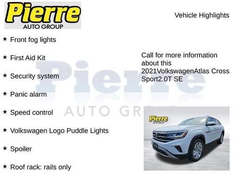 Used 2021 Volkswagen Atlas Cross Sport SE w/ Panoramic Sunroof Package FWD image 14