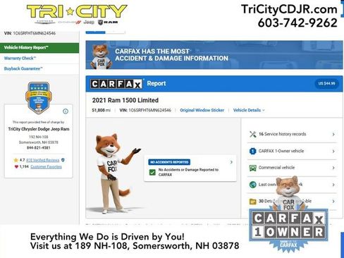 Used 2021 RAM 1500 Limited image 12