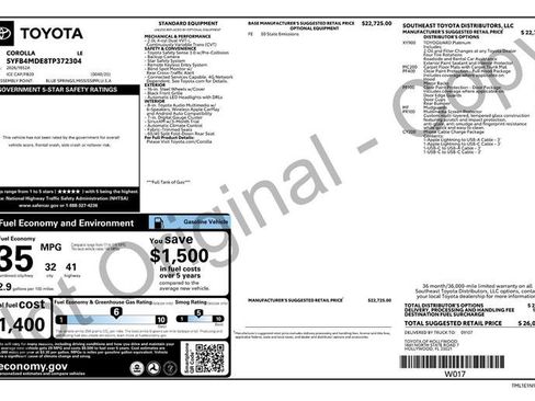 Used 2026 Toyota Corolla LE FWD image 3