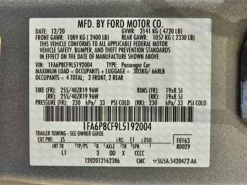 Used 2020 Ford Mustang GT Premium w/ Equipment Group 401A image 30