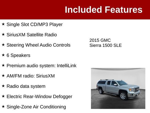Used 2015 GMC Sierra 1500 SLE w/ SLE Value Package AWD/4WD image 4