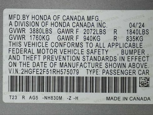 Used 2024 Honda Civic Sport image 30