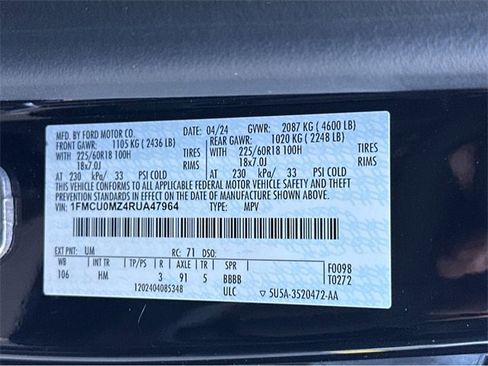 Certified 2024 Ford Escape ST-Line w/ Equipment Group 301A image 45