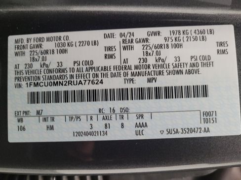 Used 2024 Ford Escape ST-Line FWD image 33
