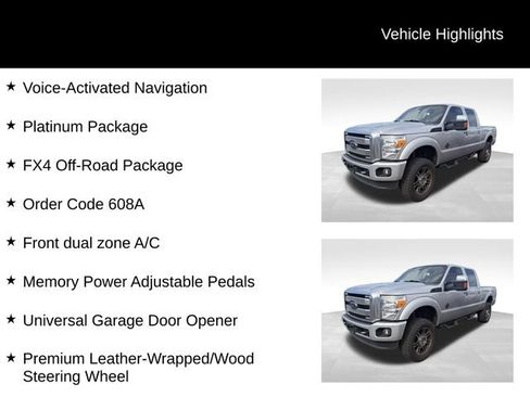 Used 2016 Ford F250 Platinum w/ FX4 Off-Road Package AWD/4WD image 7