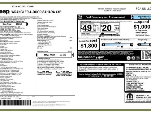 Used 2023 Jeep Wrangler Unlimited Sahara image 3