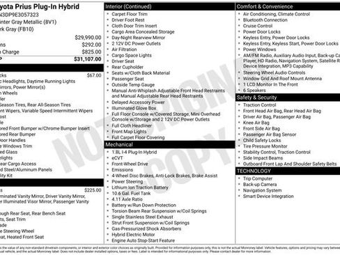 Used 2014 Toyota Prius Prime Plug-In Hybrid FWD image 37