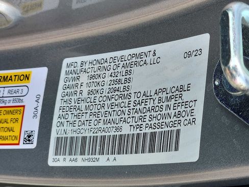 Certified 2024 Honda Accord LX image 26
