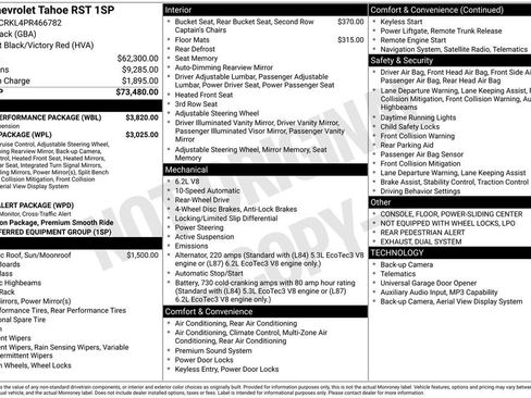 Used 2023 Chevrolet Tahoe RST w/ Sport Performance Package RWD image 35