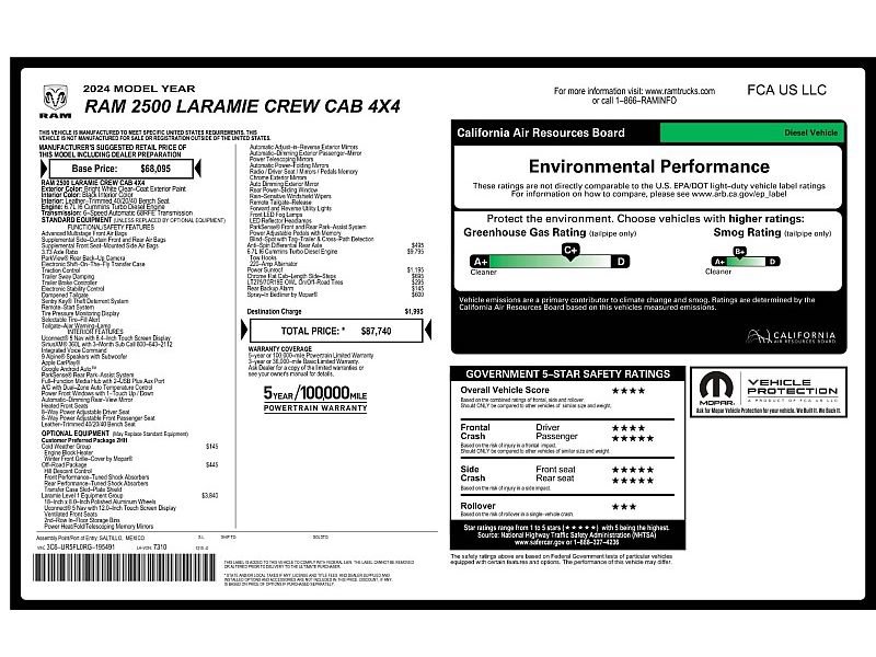 Used 2024 RAM 2500 Laramie w/ Cold Weather Group AWD/4WD image 2